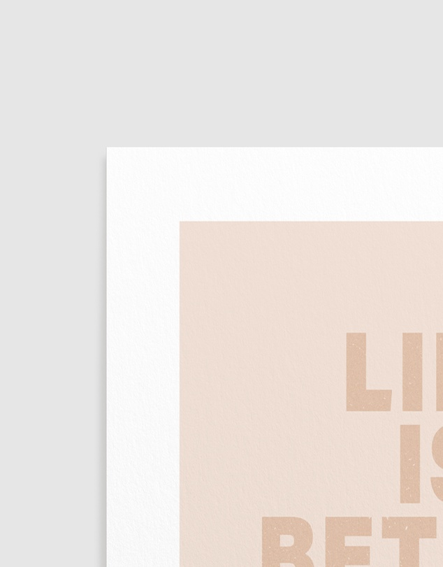 Olive et Oriel - Life Is Better Art Print