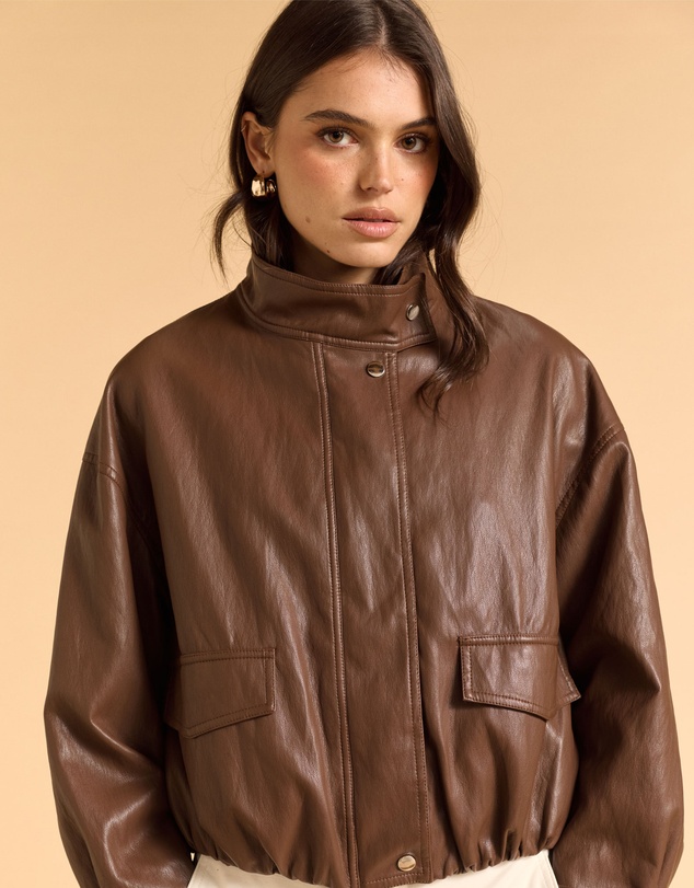 MVN - Soft Faux Leather Jacket