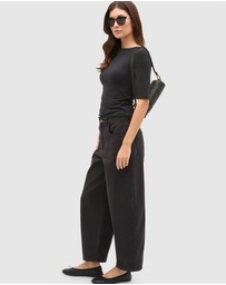 Seed Heritage - Boat Neck Half Sleeve Top