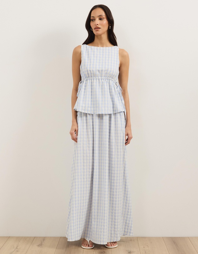 Atmos&Here - Stella Gingham Maxi Skirt