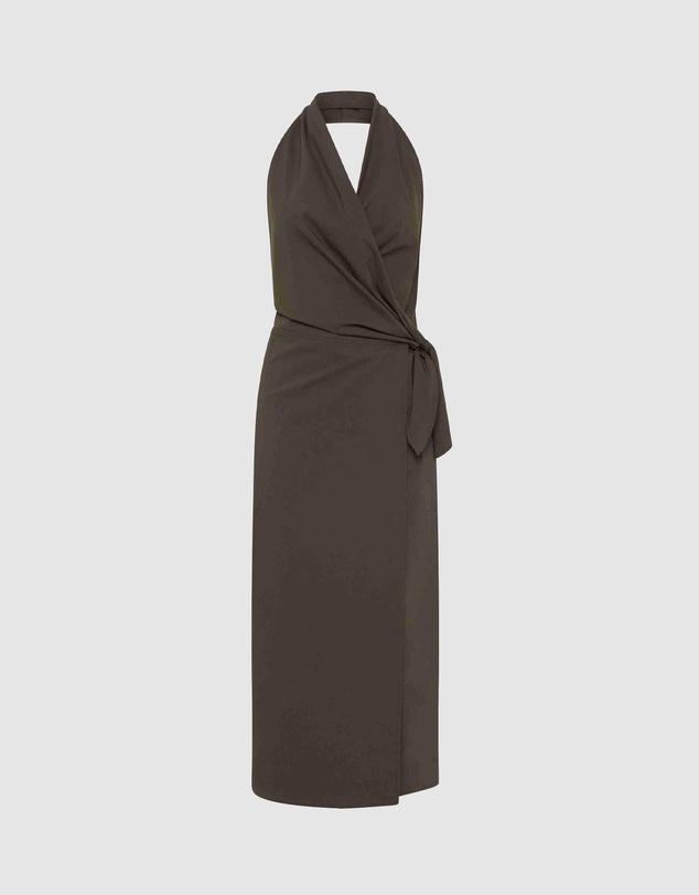 St. Agni - Halter Wrap Backless Dress