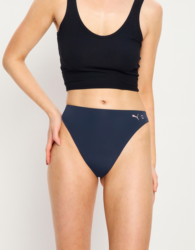 Modibodi - Puma X Modibodi Seamfree Active Hi Waist Period Thong Light Absorbency