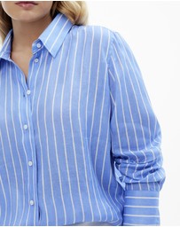 Witchery - French Linen Stripe Shirt