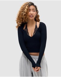 BDG By Urban Outfitters - BDG Seeing Double Long Sleeve Top