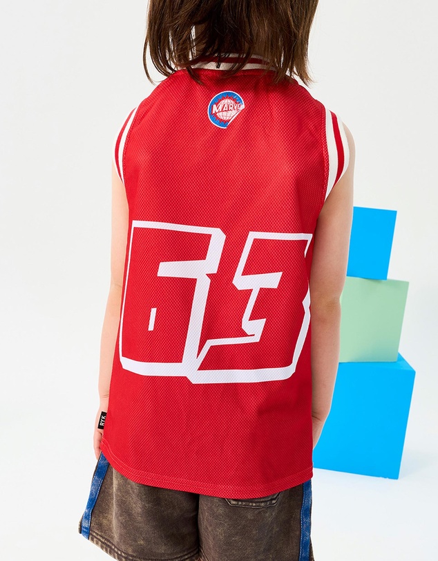 Rock Your Kid - Marvel Basketball Singlet - Kids-Teens