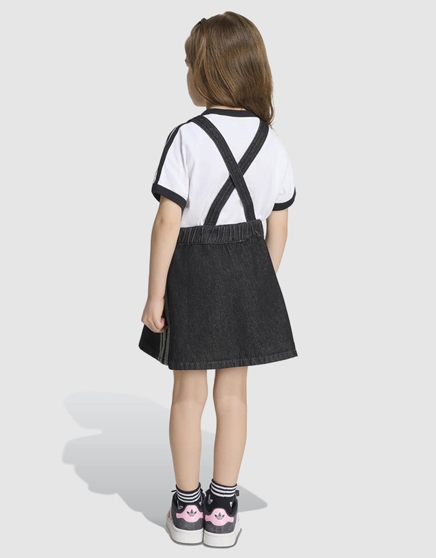 adidas Originals - Denim Dungarees Dress - Kids-Teens