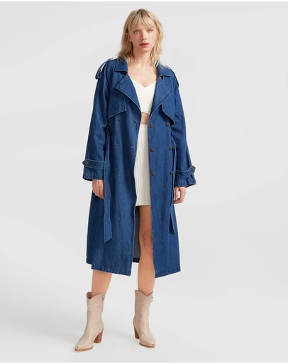 Belle & Bloom - Wild Skies Denim Trench