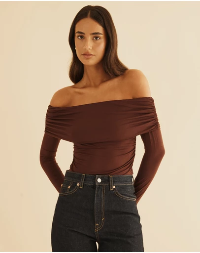 Atmos&Here - Off Shoulder Bamboo Top