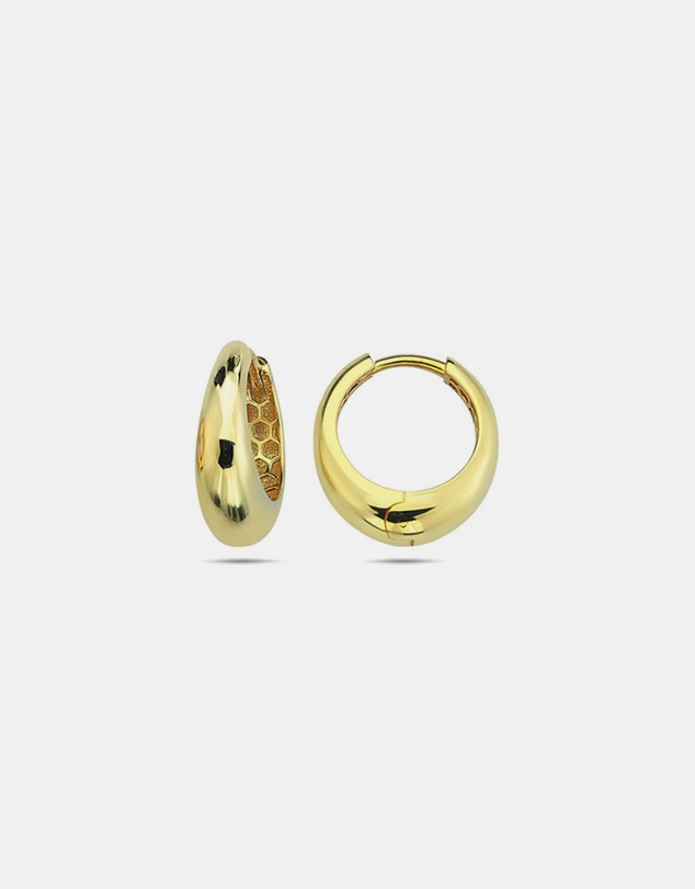 Zoe Olivia - 9K Gold Tapered Huggie Earrings