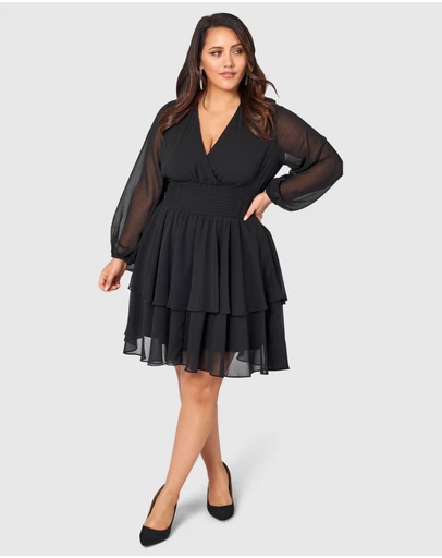 Pink Dusk by Curve Project - Shake Your Money Maker Midi Dress