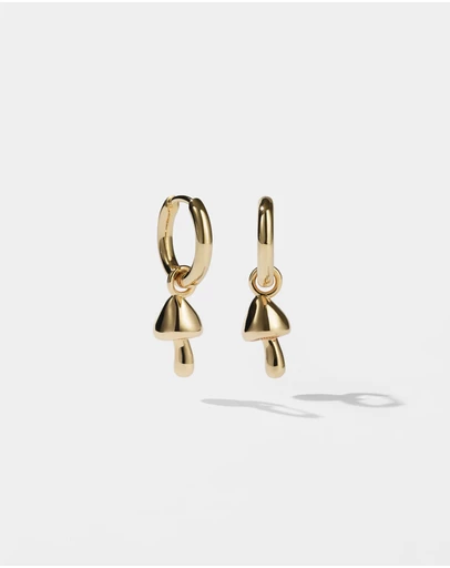 Meadowlark - Mushroom Charm Earrings