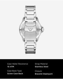 Emporio Armani - Silver Tone Analogue Watch