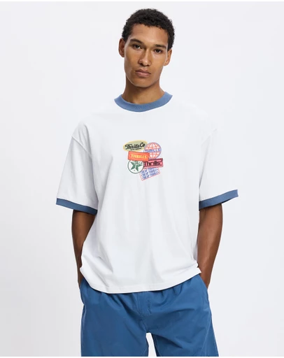 Thrills - Total Service Box Fit Oversized Cropped Ringer Tee