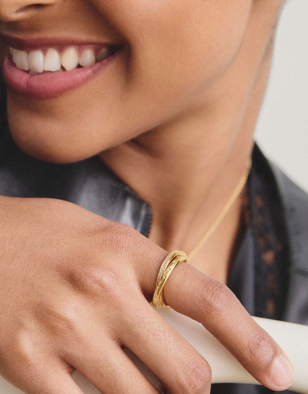 THOMAS SABO - THOMAS SABO Double ring with zirconia