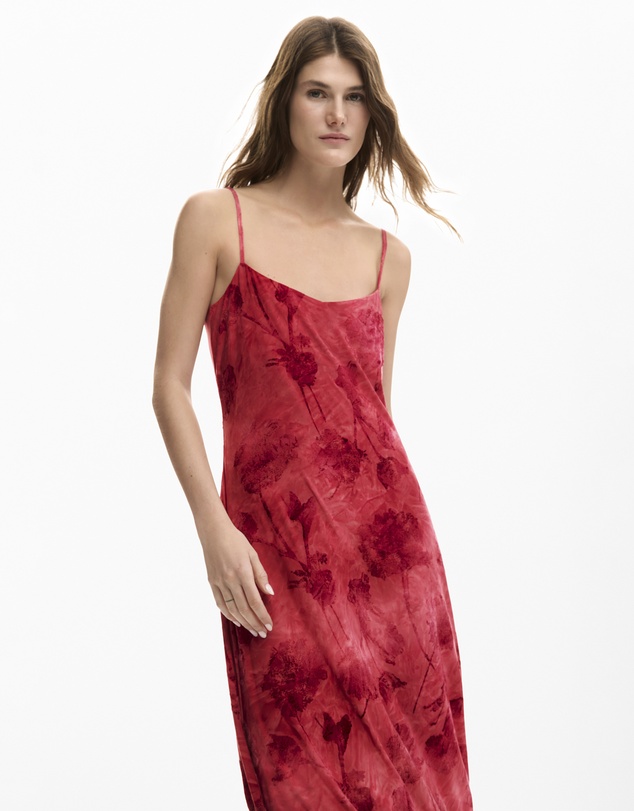 Desigual - Flocked Strap Dress