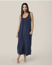 Papinelle - Kate Modal Soft Pleat Front Maxi Nightie