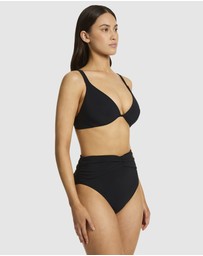 JETS - Jetset High Waist Ruched Bikini Bottom
