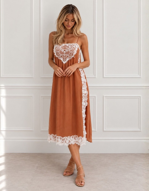 Esther & Co - Faelynn Dress - Desert Mirage