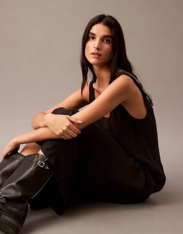 Calvin Klein - Twill Midi Slip Dress