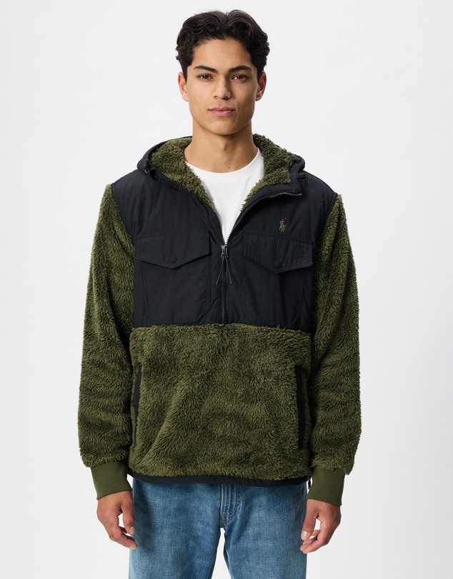 Polo Ralph Lauren - HiPile Half Zip Hybrid Jacket - ICONIC EXCLUSIVE