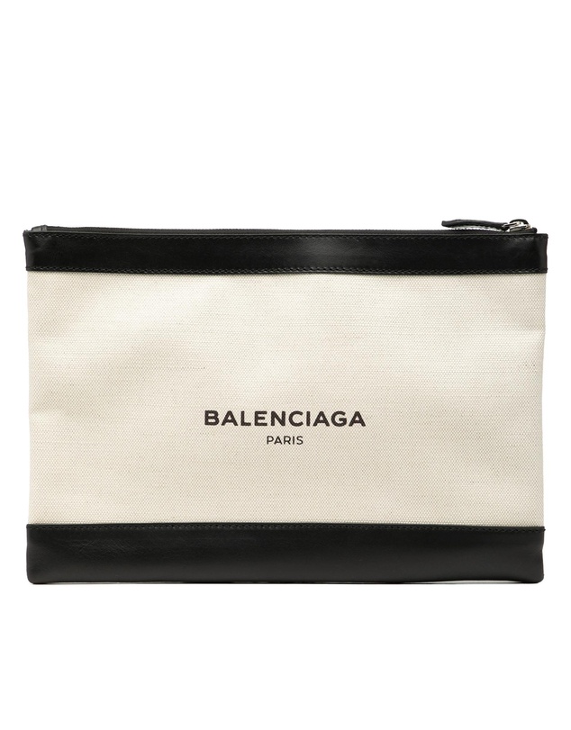 Pre-Loved by Azura Reborn - Pre-Loved M Canvas Navy Clip Clutch