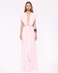 Suboo - Jasmine Cutout Draped Gown