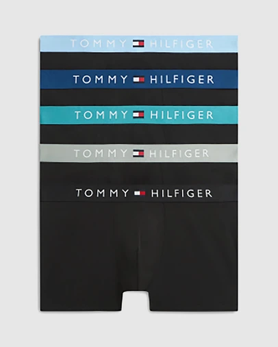 Tommy Hilfiger - 5-Pack TH Original Logo Waistband Trunks