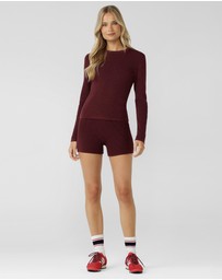 Lorna Jane - Take It Easy Waffle Knit Long Sleeve Top