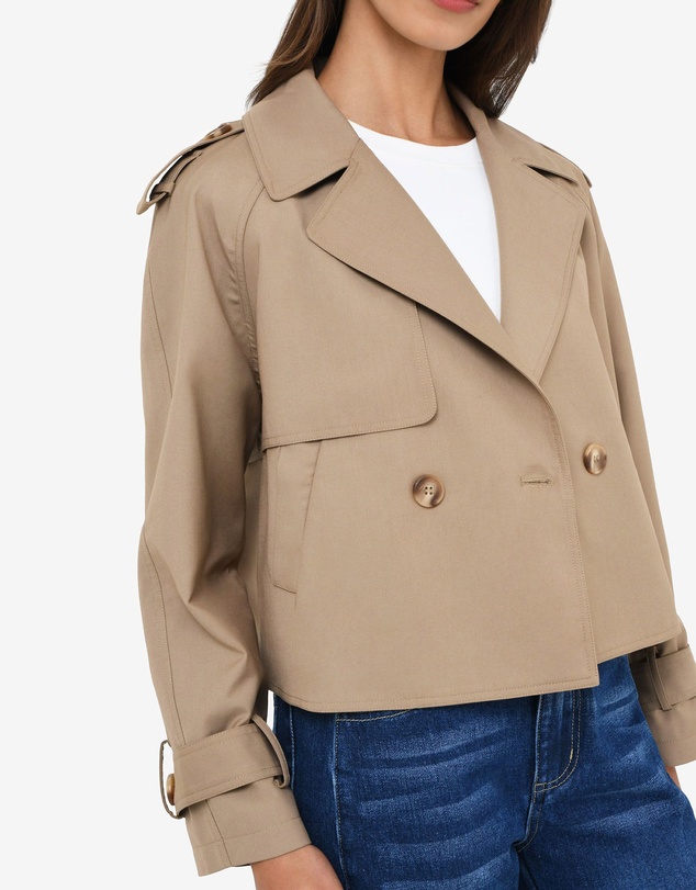 Forcast - Collins Cropped Trench Coat