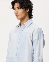 Scotch & Soda - Patchwork Relaxed-Fit Oxford Shirt