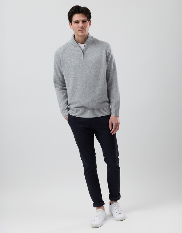 Wayver - Half Zip Wool Blend Knit