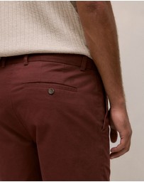 Trenery - Cotton Twill Chino Short in Espresso