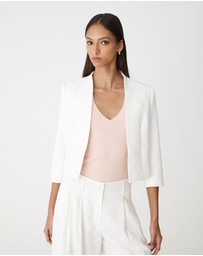 Forcast - Nikki Collarless Crop Jacket
