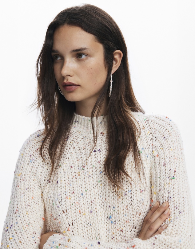 Desigual - Derby Crudo Relaxed Long Sleeve Knit Sweater