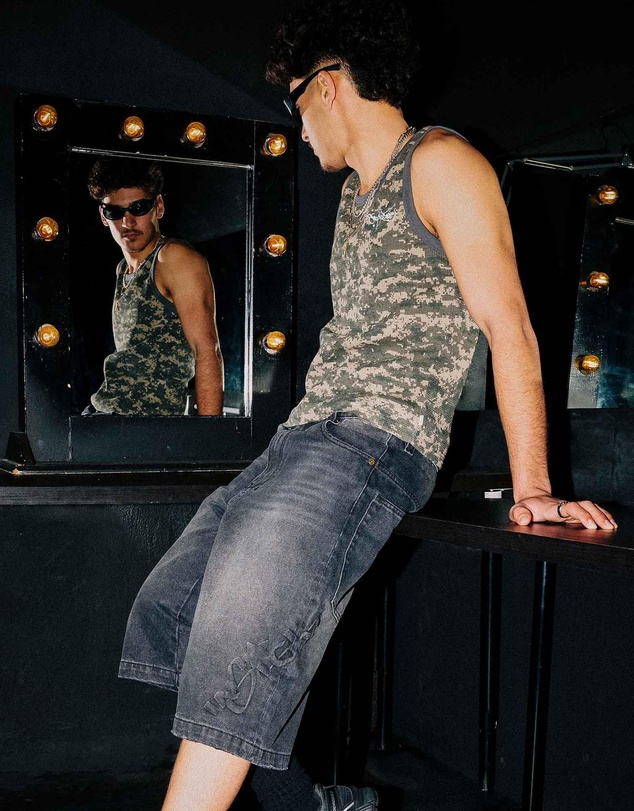Spencer Project - Starboy Camo Waffle Singlet