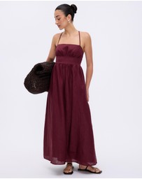 Minima Esenciales - Sage Linen Midi Dress