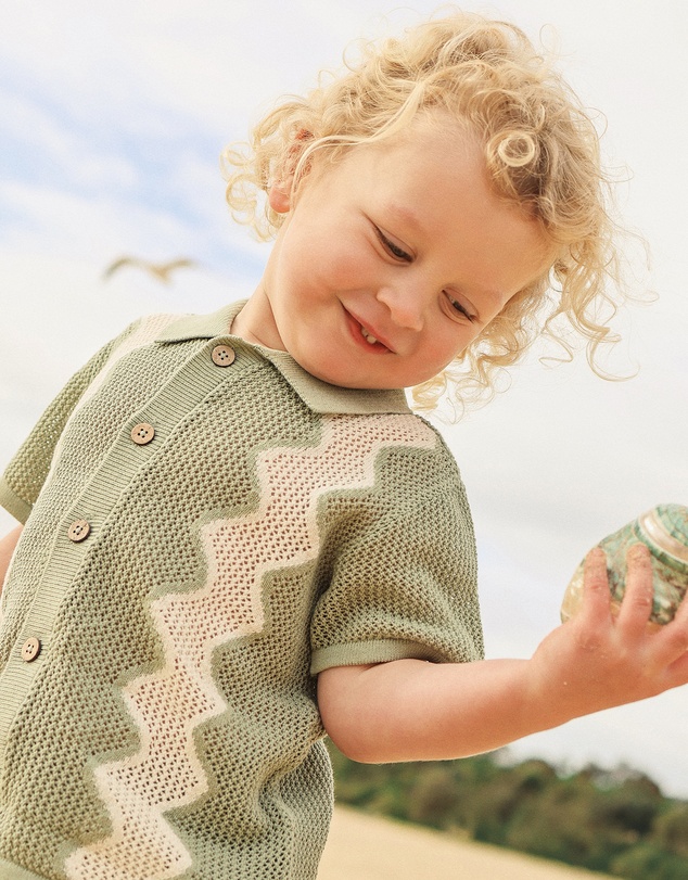 Kynd Baby - Knit Shirt in Sage