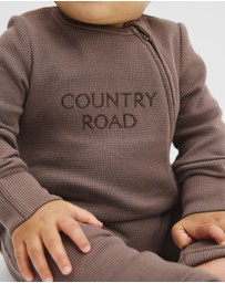 Country Road - Organically Grown Cotton Waffle Jumpsuit