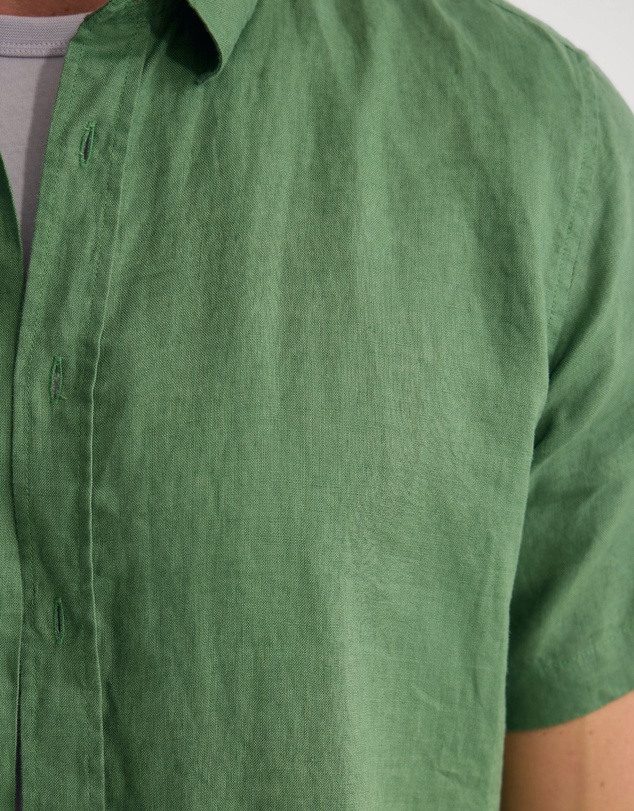 Oxford - Leyton French Linen Short Sleeve Shirt