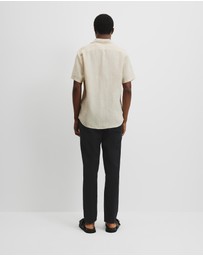 Country Road - Organically Grown Linen Regular Fit Short Sleeve Shirt