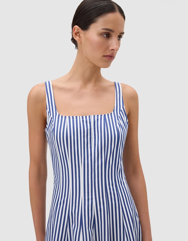 Oroton - Stripe Panelled Day Dress