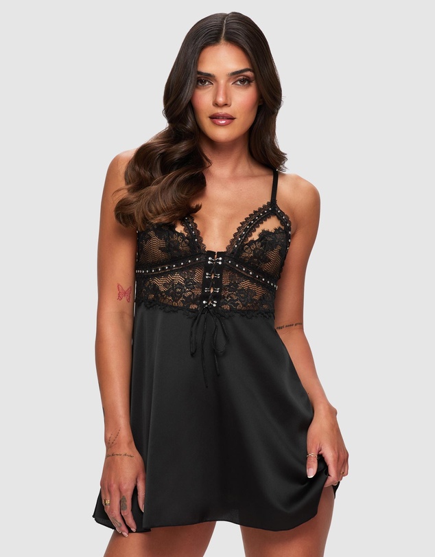 Ann Summers - Bridgette Satin & Lace Chemise