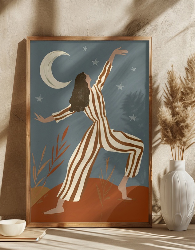 Olive et Oriel - Dancing With Stars by Treechild Art Print