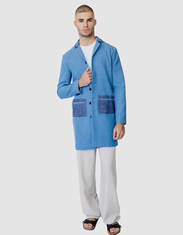Justin Cassin - Hemming Woven Coat