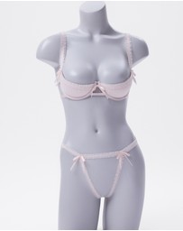 Bras N Things - Night Games Blushing Erotic Set - Light Pink