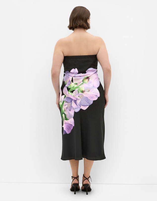City Chic - Amari Orchid Print Midi Dress
