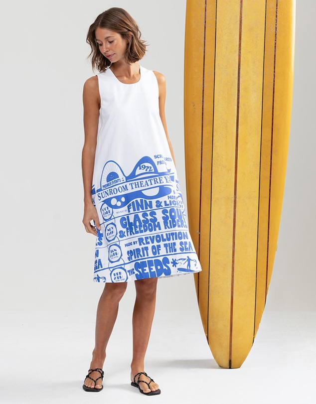 Binny - Blue Crush Mini Dress