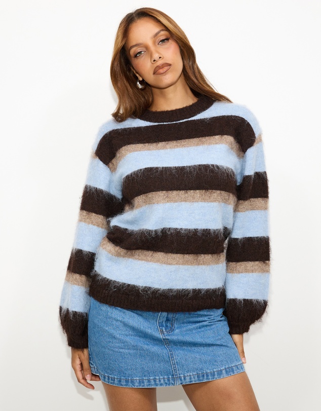 Dazie - Cora Stipe Knit Jumper