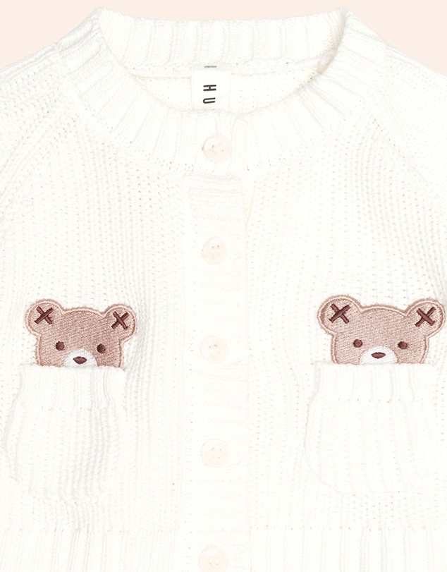 Huxbaby - Newborn Peekaboo Hux Cardigan - Babies
