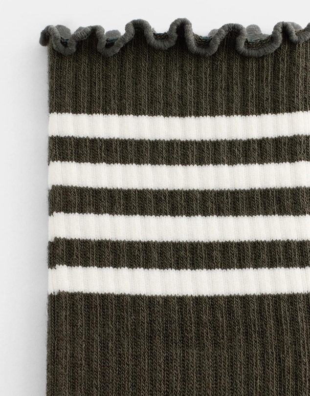 & Other Stories - Frill-Trim Striped Socks